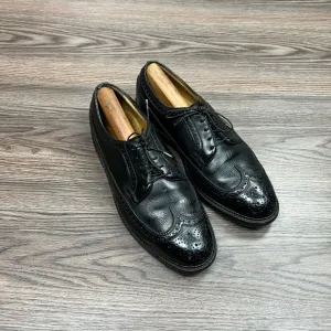 Vintage Florsheim Imperial 92604 Black Wingtip Longwing Oxfords 9.5 D