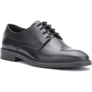 Vintage Foundry Co. Mens Black Leather Dressy Round Toe Oxfords New