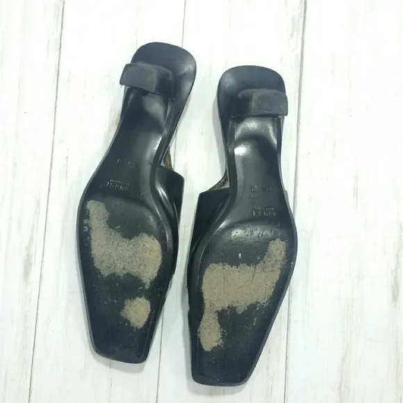 Vintage Gucci SquareToe Slingback Heels Size 6.5