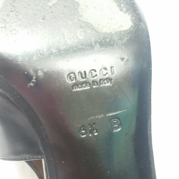 Vintage Gucci SquareToe Slingback Heels Size 6.5