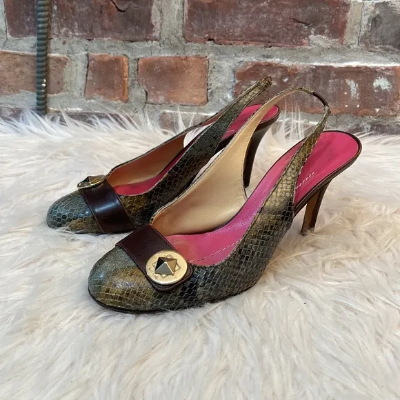 Vintage Kate Spade Slingback Heels, Size 7.5