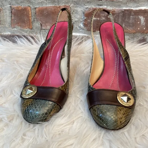 Vintage Kate Spade Slingback Heels, Size 7.5