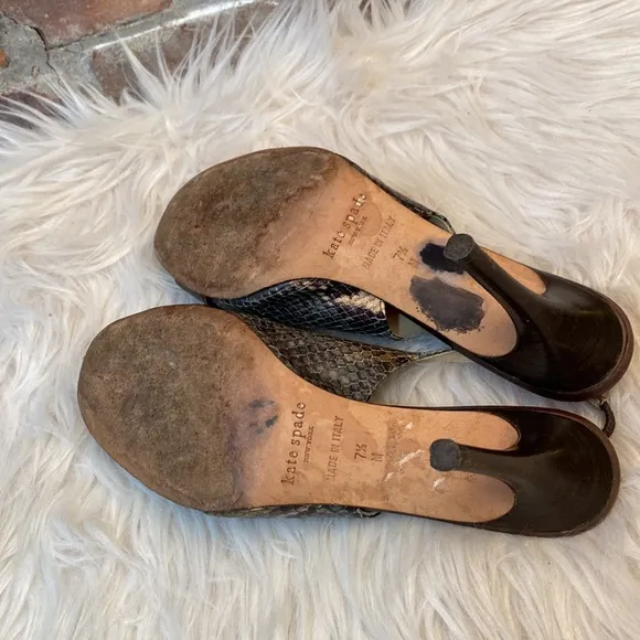 Vintage Kate Spade Slingback Heels, Size 7.5