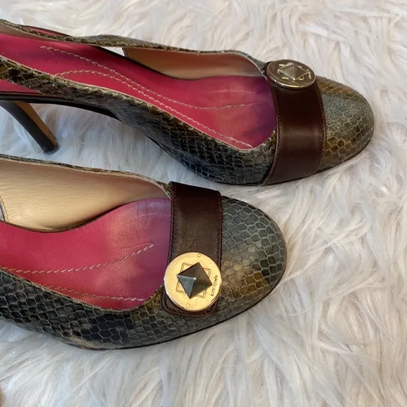 Vintage Kate Spade Slingback Heels, Size 7.5