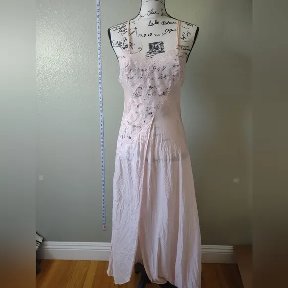 Vintage lace slip dress lingerie dress