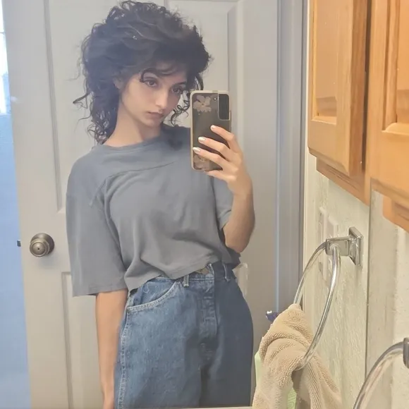 Vintage Lee High Rise Relaxed Baggy Tapered Leg &quot;Mom&quot; Jeans