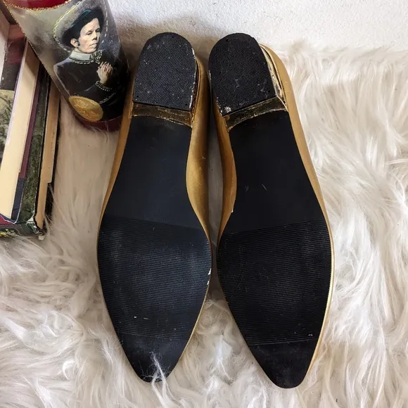 Vintage Lilly Gold Leopard Kitten Heels
