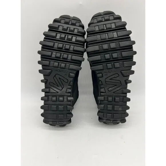 Vintage Salomon Mens Snow Clogs Shoes Size  9.5 Black Contagrip CX Slip-On Rare