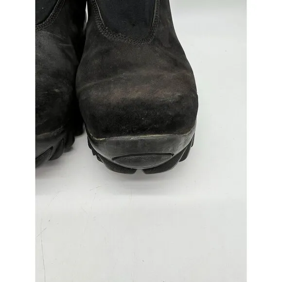 Vintage Salomon Mens Snow Clogs Shoes Size  9.5 Black Contagrip CX Slip-On Rare