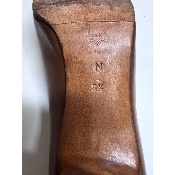 Vintage Shoe Biz Brown Heels 8.5 Narrow