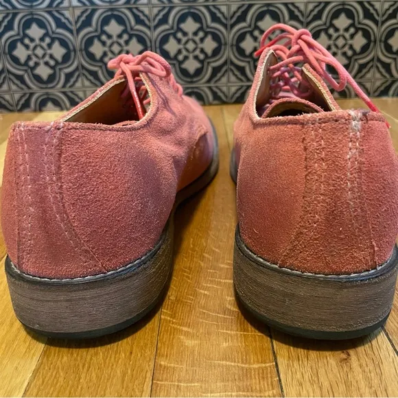 Vintage Shoe Company Pink Suede Oxfords VintageDerby