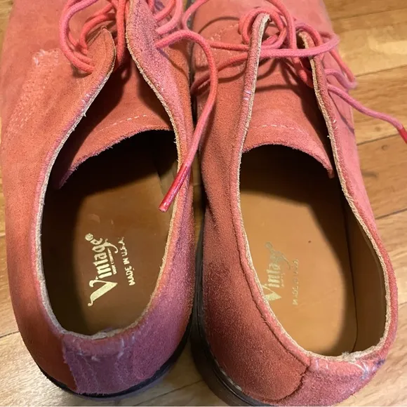 Vintage Shoe Company Pink Suede Oxfords VintageDerby