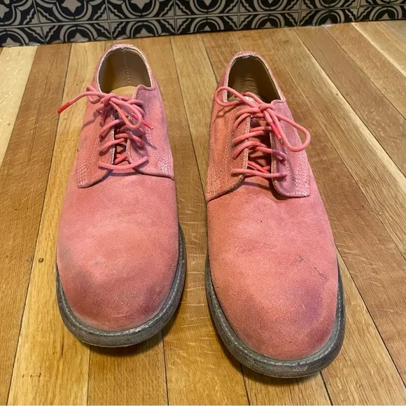 Vintage Shoe Company Pink Suede Oxfords VintageDerby