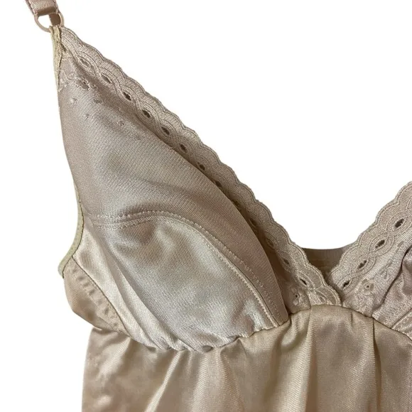Vintage St.Michael Champagne V-neck Slip