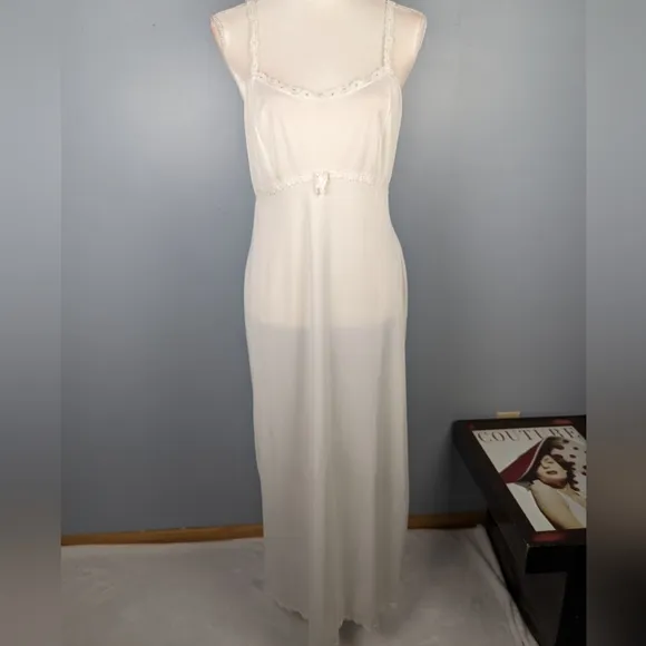 Vintage white slip dress gown