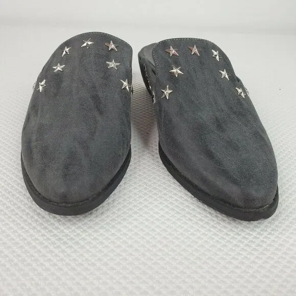 Vintage Havanas Audra Embellished Mules Shoes Gray
