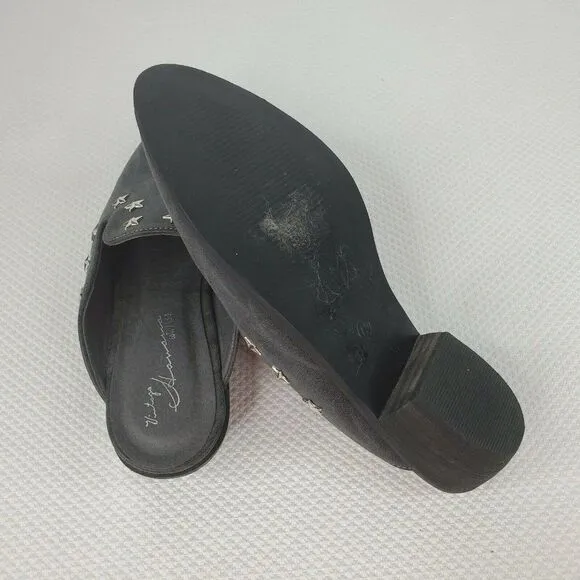 Vintage Havanas Audra Embellished Mules Shoes Gray