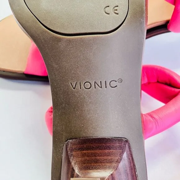 Vionic Angelica Women's Sandals  Size 6.5 Kitten Heels in Shell Pink