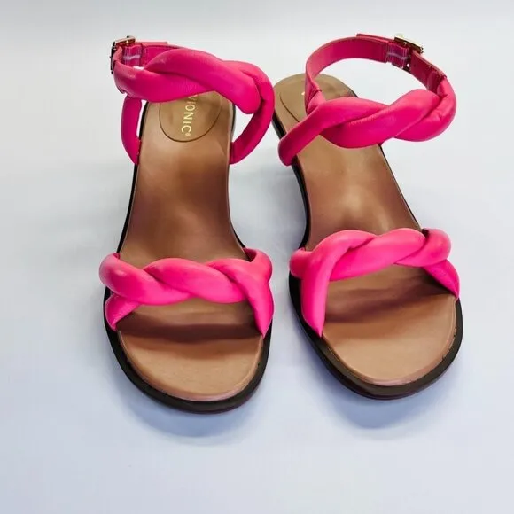 Vionic Angelica Women's Sandals  Size 6.5 Kitten Heels in Shell Pink