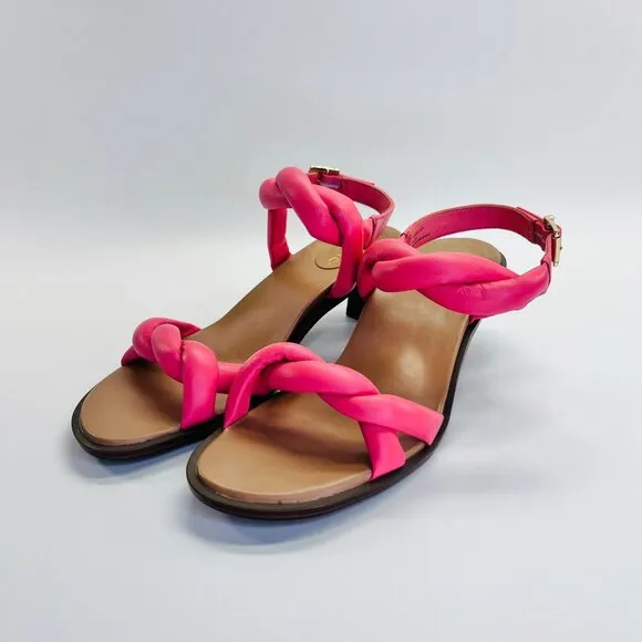 Vionic Angelica Women's Sandals  Size 6.5 Kitten Heels in Shell Pink
