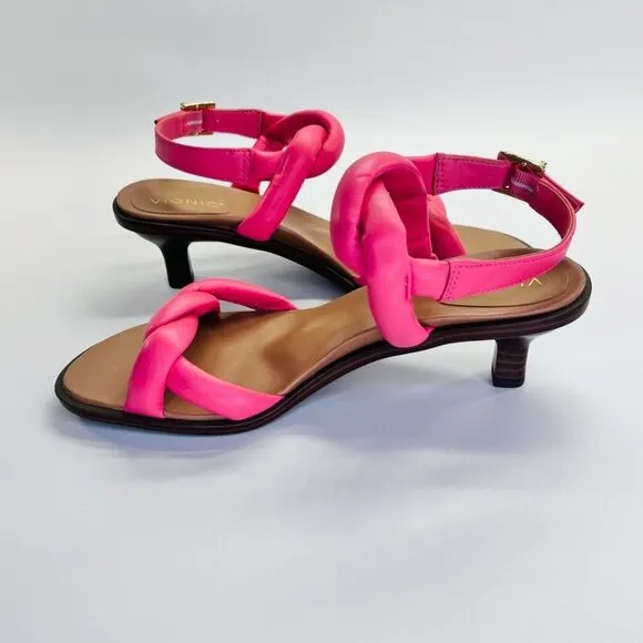 Vionic Angelica Women's Sandals  Size 6.5 Kitten Heels in Shell Pink