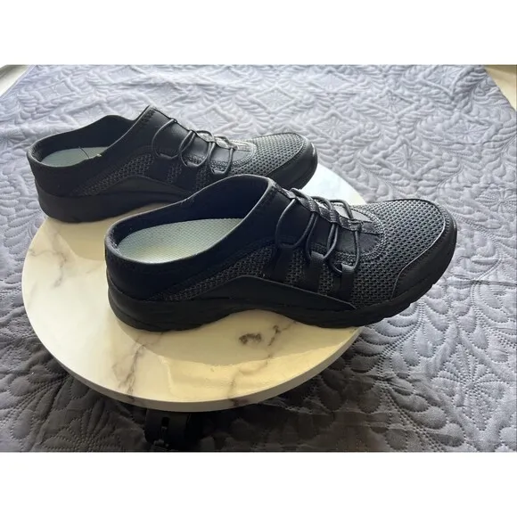 Vionic Black Mesh Slip-On Sneaker Mules Maven Comfort 8.5M Bungee Chic NWOT