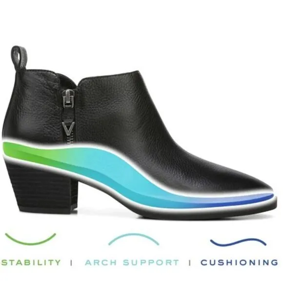 Vionic Cecily Women's Ankle Heeled Boot WATERPROOF (WIDE)