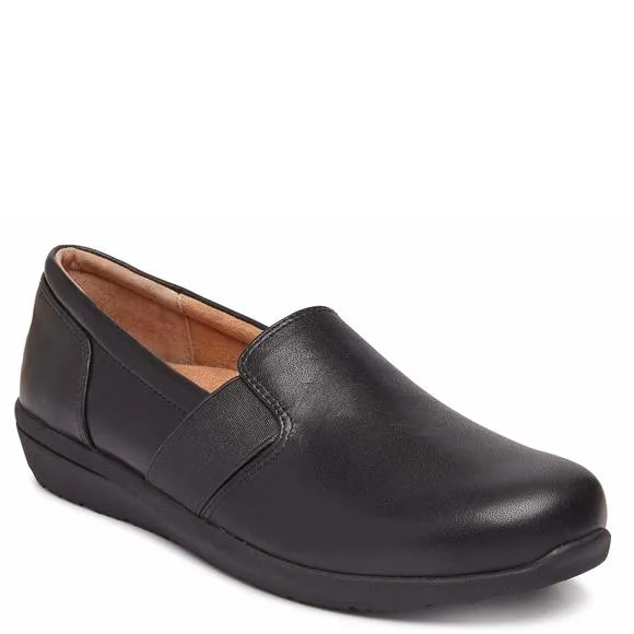 VIONIC GIANNA WOMEN'S SLIP-ON CASUAL SHOE BLACK - 8.5 WIDE