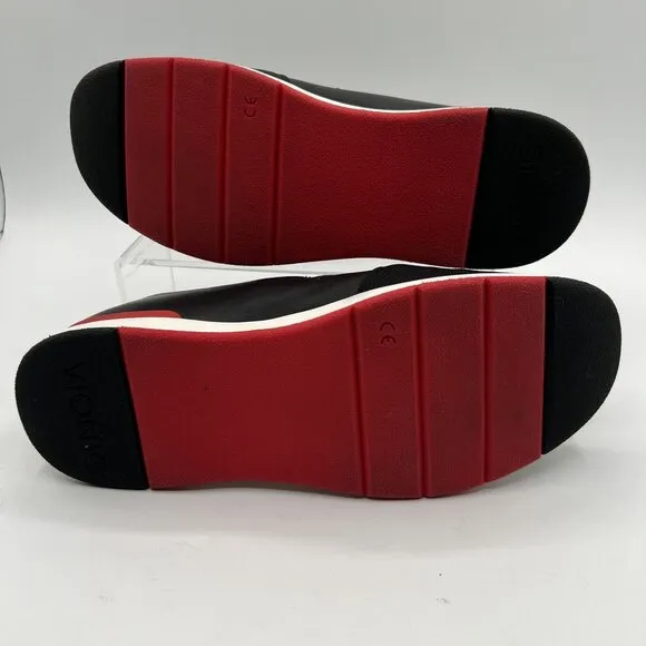 Vionic Womens 9 Slip On Shoes Black Arch Support Cushioned Insole Comfortable