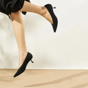 VIVAIA Pointed-Toe Kitten Heels (pre-loved)