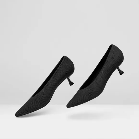 VIVAIA Pointed-Toe Kitten Heels (pre-loved)
