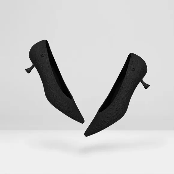 VIVAIA Pointed-Toe Kitten Heels (pre-loved)
