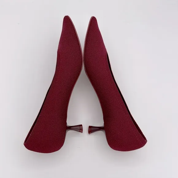 VIVAIA - women’s Stella pointed toe Everyday kitten Heels Bordeaux Red 7 - 7.5