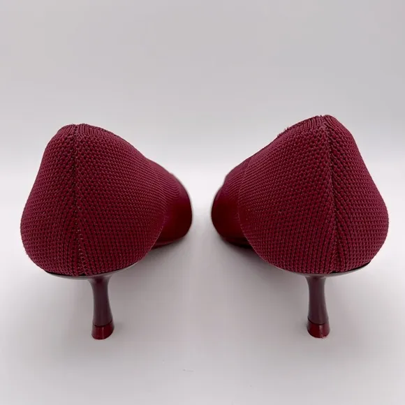 VIVAIA - women’s Stella pointed toe Everyday kitten Heels Bordeaux Red 7 - 7.5