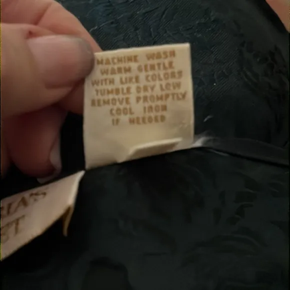 Vntg Victoria's Secret Gold Label Embossed Green Sheer Slip Dress Maxi Size P