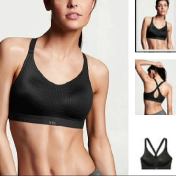 [VS] Black Cross Cross Sports Bra