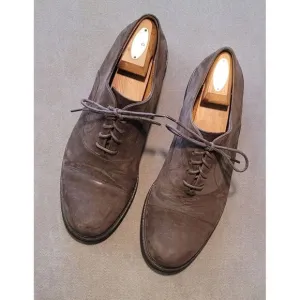 Vtg Cole Haan Men's Suede Waterproof‎ Chocolate Brown Lace Up Shoes Size 11.5 M