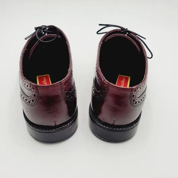 Vtg COLE HAAN Preston Brown Leather Classic Wingtip Oxford Dress Casual Shoes 8M