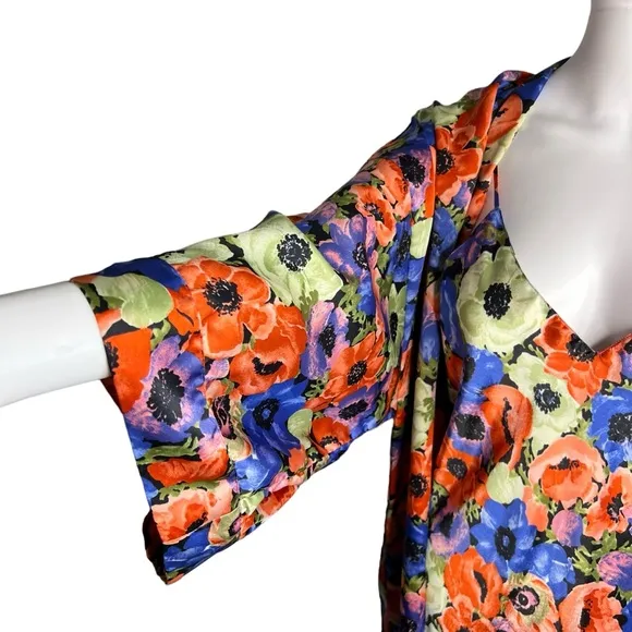 VTG Gold Label Victoria Secret Floral Slip Dress Robe L READ