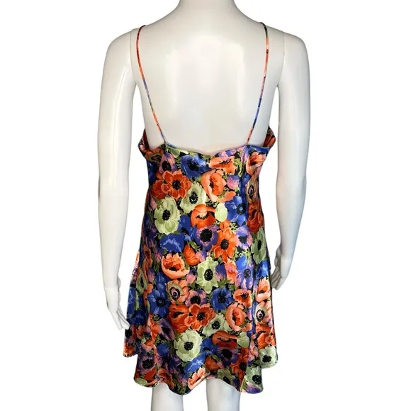VTG Gold Label Victoria Secret Floral Slip Dress Robe L READ