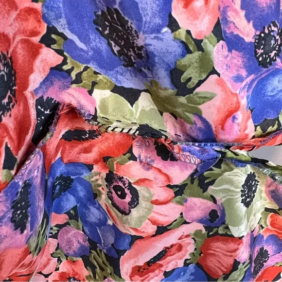 VTG Gold Label Victoria Secret Floral Slip Dress Robe L READ