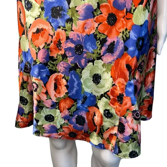 VTG Gold Label Victoria Secret Floral Slip Dress Robe L READ