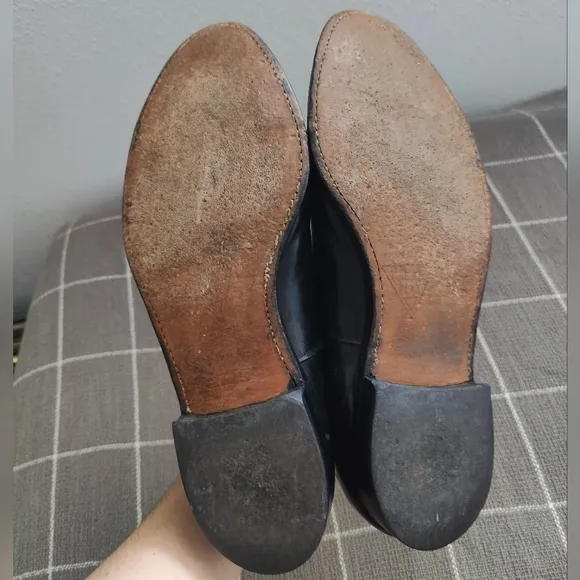 Vtg Johnston &amp; Murphy Aristocraft Cap Toe Leather Oxford Shoes