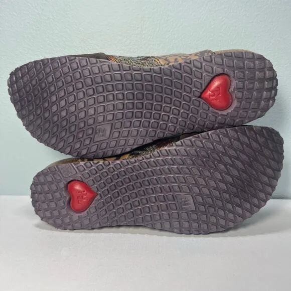 VTG Y2K Think! Size 5.5US 36EU Velvet Brocade Patchwork Clogs Slide Shoe Comfort