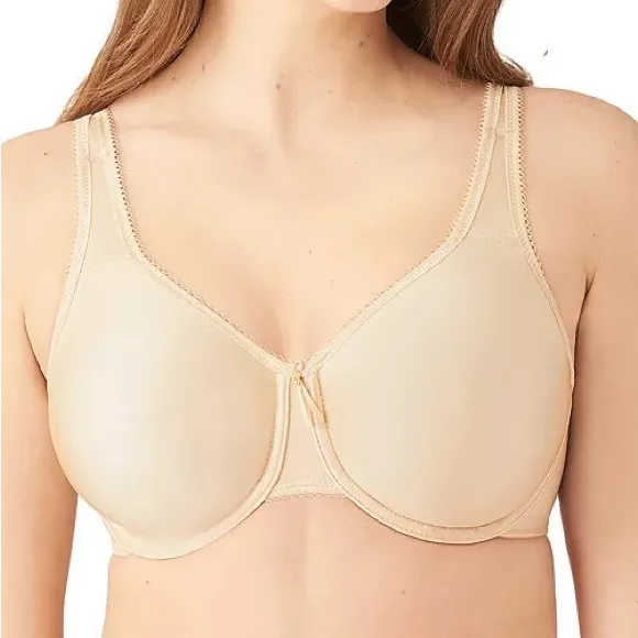 Wacoal Basic Beauty Full-Figure Underwire Bra 34DD Sand