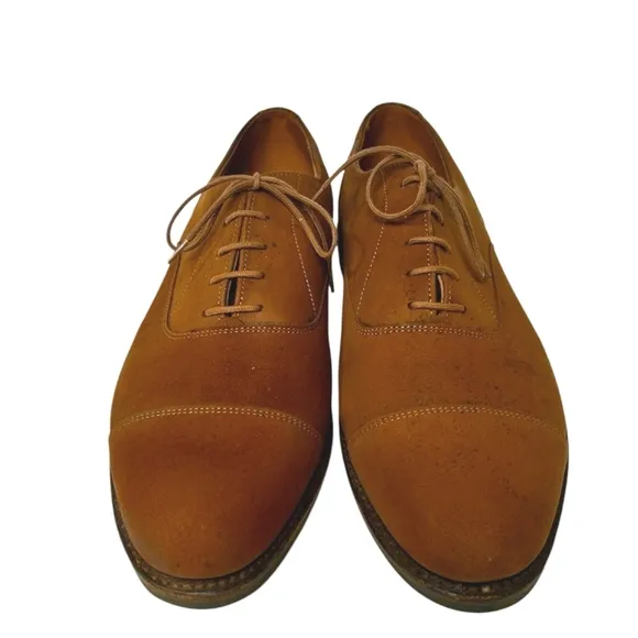 Walk-Over Men's Vintage Brown Suede Cap-Toe Oxfords Sz 12