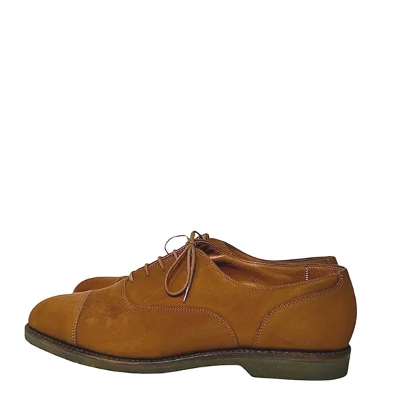Walk-Over Men's Vintage Brown Suede Cap-Toe Oxfords Sz 12