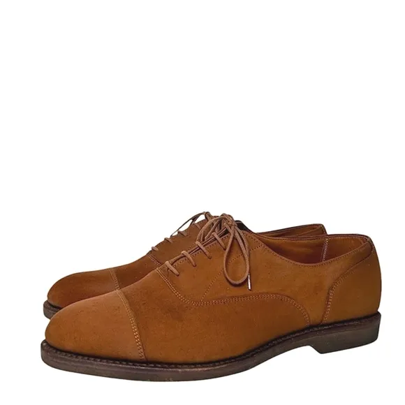 Walk-Over Men's Vintage Brown Suede Cap-Toe Oxfords Sz 12
