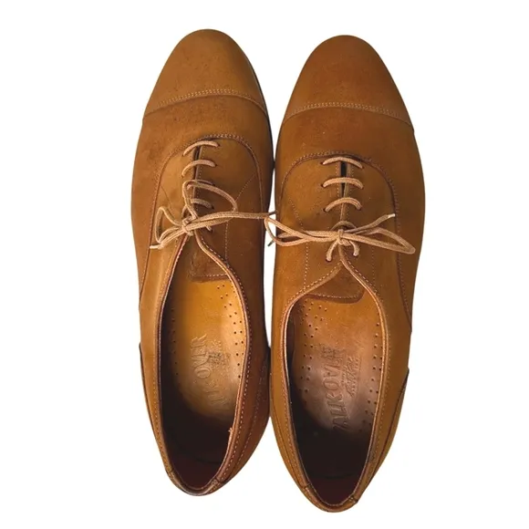 Walk-Over Men's Vintage Brown Suede Cap-Toe Oxfords Sz 12