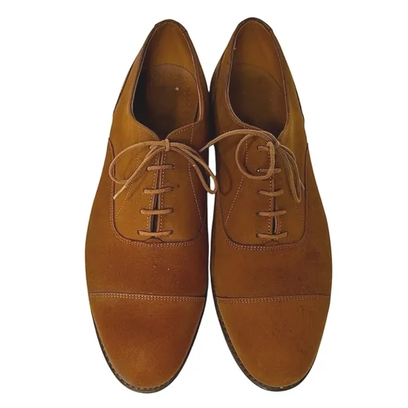 Walk-Over Men's Vintage Brown Suede Cap-Toe Oxfords Sz 12